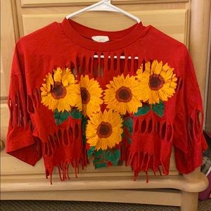 Custom made rose shirt